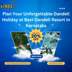 Book your hassle-free Dandeli trip at Kingsresort Dandeli Resort and enjoy the ultimate adventure and relaxation in one of the best resorts in Dandeli.