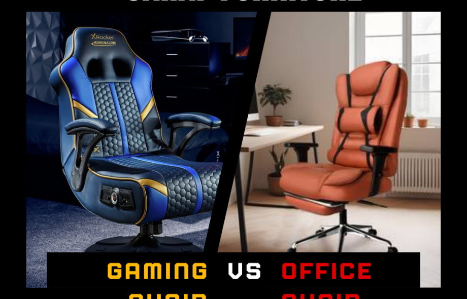 There are pros and cons in both gaming chairs and office chairs. Saraf Furniture is a store that deals in furniture and in particular we have various types of seating facilities.