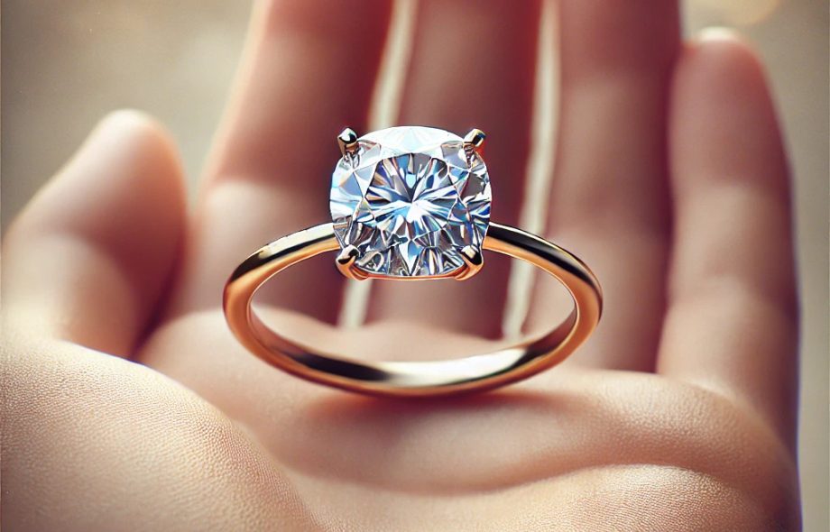 cushion cut diamond engagement ring