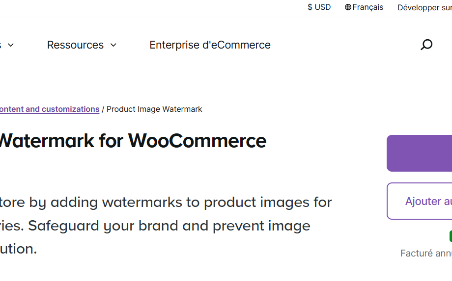 woocommerce watermark