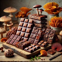 mushroom chocolate bars