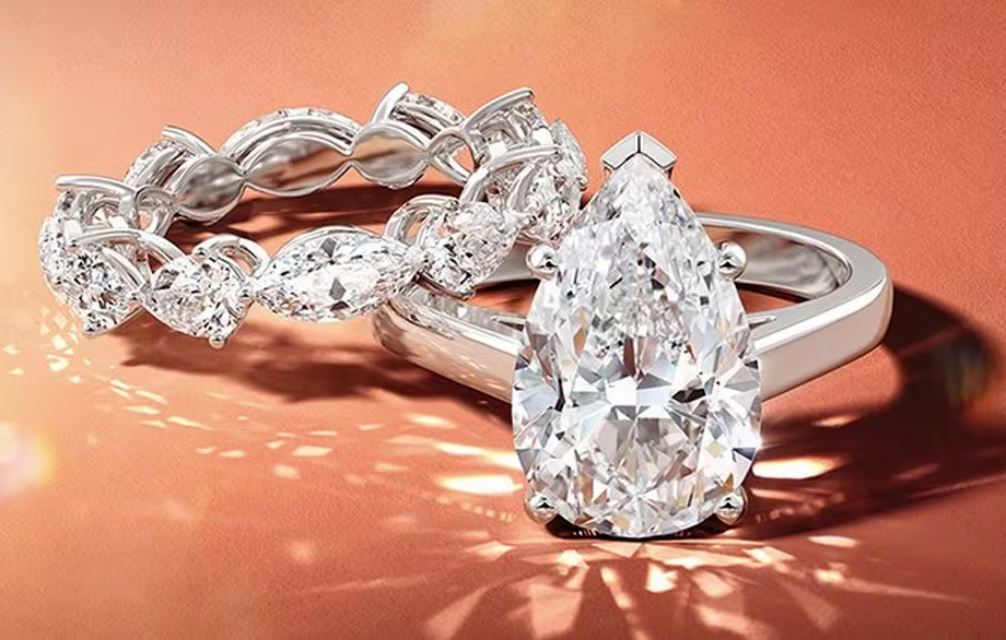 Lab grown diamond rings