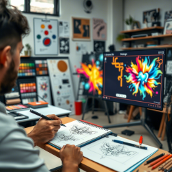 The Role of Sketching in Designing Eye-Catching Visual Content