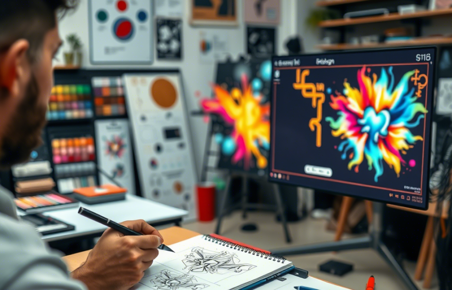 The Role of Sketching in Designing Eye-Catching Visual Content