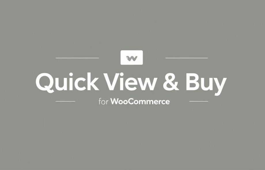 Quick View For WooCommerce