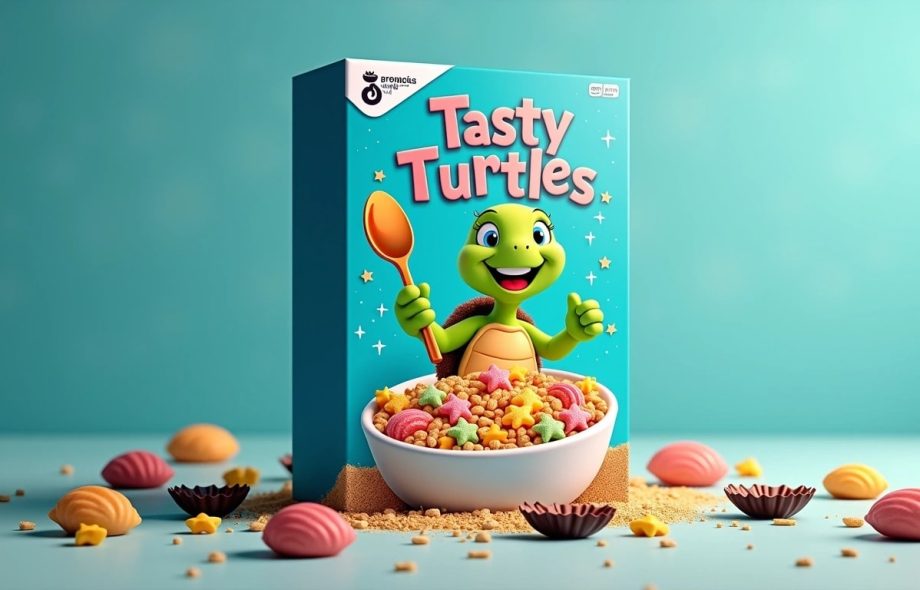 cereal with frog on box