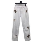 Chrome-Heart-White-Leopard-Cross-Jeans