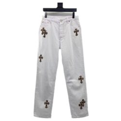 Chrome-Heart-White-Leopard-Cross-Jeans