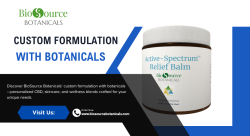 Custom formulation with botanicals