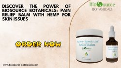 Pain relief balm with hemp for skin issues