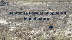 Bentonite Suppliers in India