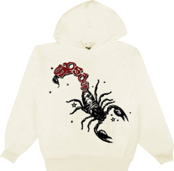 Sp5der x Mariah The Scientist Scorpion Hoodie Cream