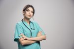 mandala maternity scrubs fit