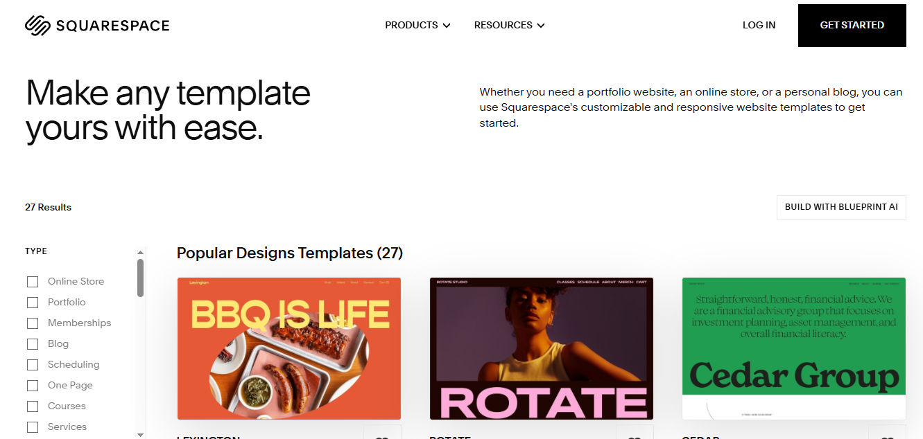 Squarespace commerce