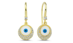 Silver drop earrings