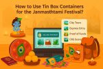 Tin box for tea packaging