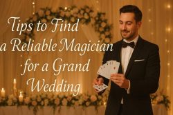 magician for a grand wedding
