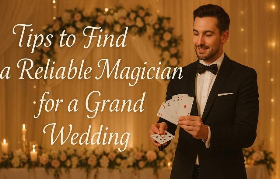 magician for a grand wedding