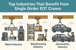 Top Industries That Benefit from Single Girder EOT Cranes