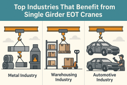 Top Industries That Benefit from Single Girder EOT Cranes