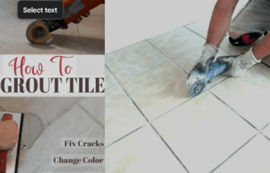 Professional tile regrouting service by Grout King UAE