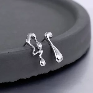 silver earrings