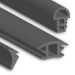 Durable rubber window sealing strip designed for home and industrial window frames.