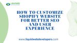How to Customize Shopify Website for Better SEO and User Experience