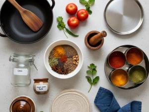 Indian style Cuisine prepared at home using Indian grocery products