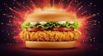 Zinger chicken burger