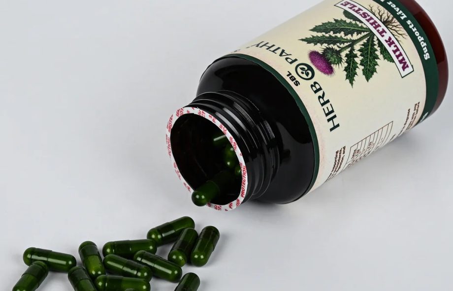 natural milk thistle capsules for liver health