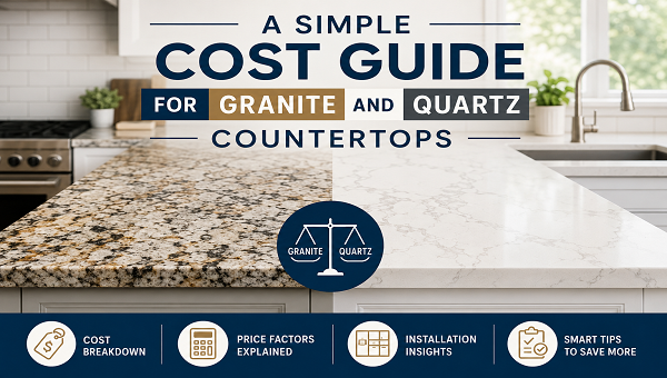 Countertop cost guide granite vs quartz
